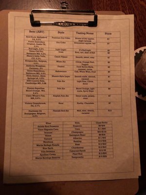 Menu photo 8 The Crown & Crow Washington, DC, DC