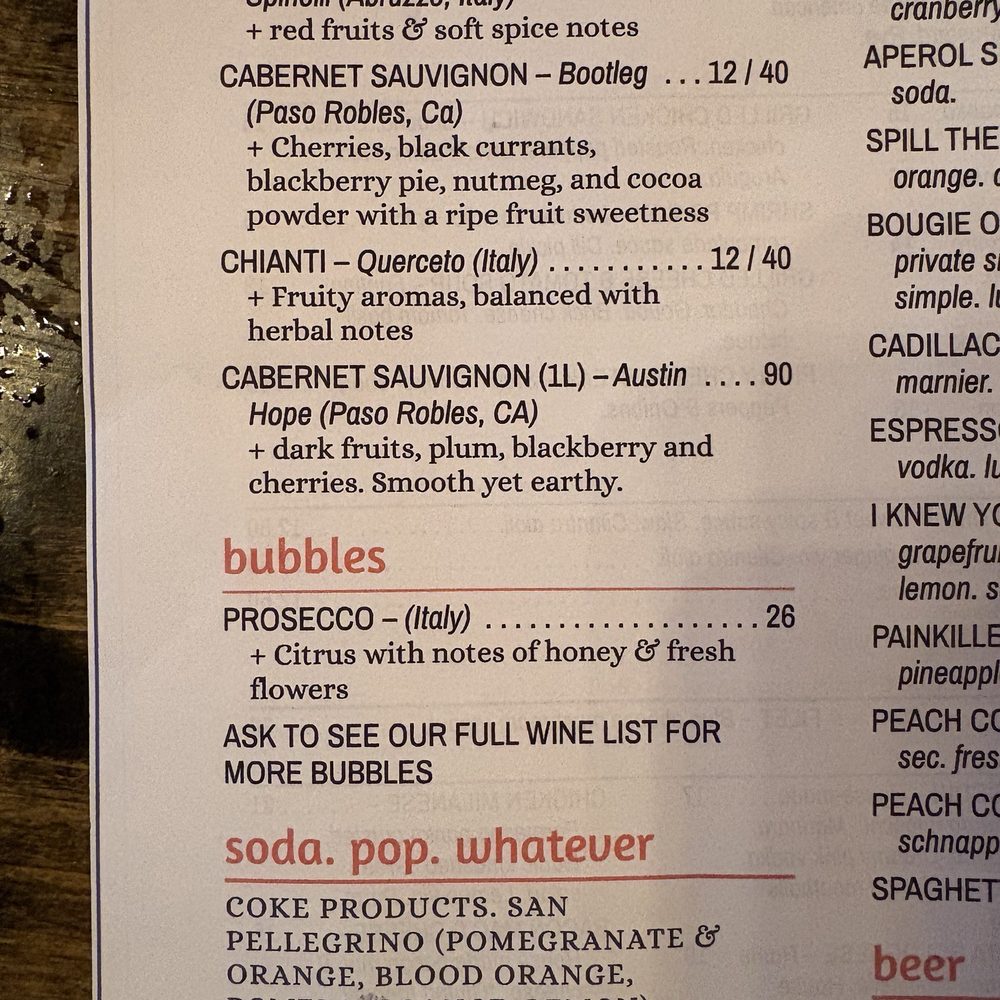 Pour on Center - Menu - Gastropubs Near Me - Ebensburg, Pennsylvania