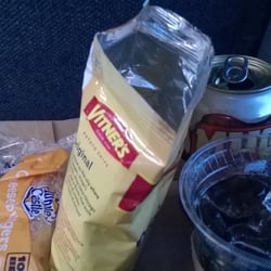 Amtrak - Kirkwood - The $7 combo with a Whitecastle burger, chips, and soda.