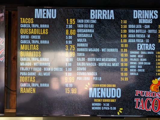 Menu photo 3 Puros Tacos Y Ramen Anaheim, CA Menu photo 3 Puros Tacos Y Ramen Anaheim, CA