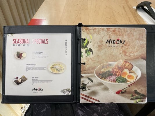 Menu photo 5 Midori Ramen Richmond Hill, ON