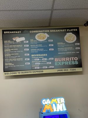 Menu photo 2 Burrito Express Milpitas, CA