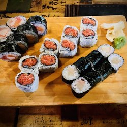 Yamato Japanese House of Steak - Yamato roll (no eel), spicy tuna roll, yellowtail roll