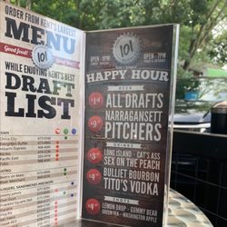 101 Bottles of Beer On the Wall - One of the best (and longest for sure) happy hours in town