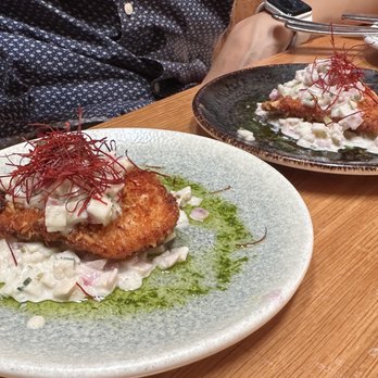 AMBAR Restaurant, Capitol Hill - chicken croquette - Modern European Near Me - Washington, DC, District of Columbia