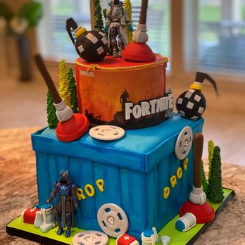 The Baking Cup - a cake made to look like fortnix - Custom Cakes Near Me - Richmond, Texas The Baking Cup - a cake made to look like fortnix - Custom Cakes Near Me - Richmond, Texas