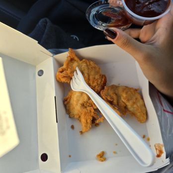 Jollibee - Tenders are almost the same size as the sauce cup - Chicken Shop Near Me - Artesia, California