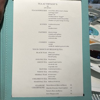Tiffany's Blue Box Cafe - Tea Rooms Near Me - New York, New York