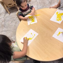 Art in toddler class!