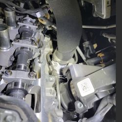 Valvoline Instant Oil Change - top of engine torn down