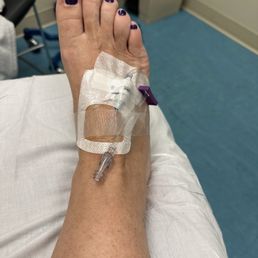 My poor foot. At least my nails looked nice!