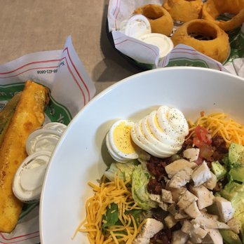 Farmer Boys - Fried Zucchini, Onion Rings, and Chopped Cobb Salad - YUM - Breakfast & Brunch Near Me - Lodi, California Farmer Boys - Fried Zucchini, Onion Rings, and Chopped Cobb Salad - YUM - Breakfast & Brunch Near Me - Lodi, California