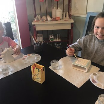 Glazed And Confused - Just getting started at an indoor table. - Paint-Your-Own Pottery Near Me - Tybee Island, Georgia Glazed And Confused - Just getting started at an indoor table. - Paint-Your-Own Pottery Near Me - Tybee Island, Georgia