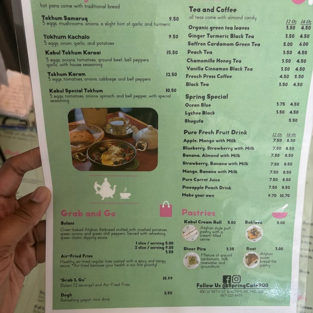 Spring Cafe - Menu - Cafes Near Me - Baltimore, Maryland Spring Cafe - Menu - Cafes Near Me - Baltimore, Maryland