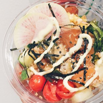 Poke Guys - Classic Shouyu Salmon with additional toppings - Hawaiian Near Me - Toronto, Ontario