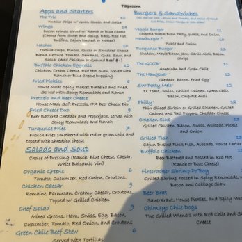 Turquoise Desert - Menu - Sports Bars Near Me - Rio Rancho, New Mexico