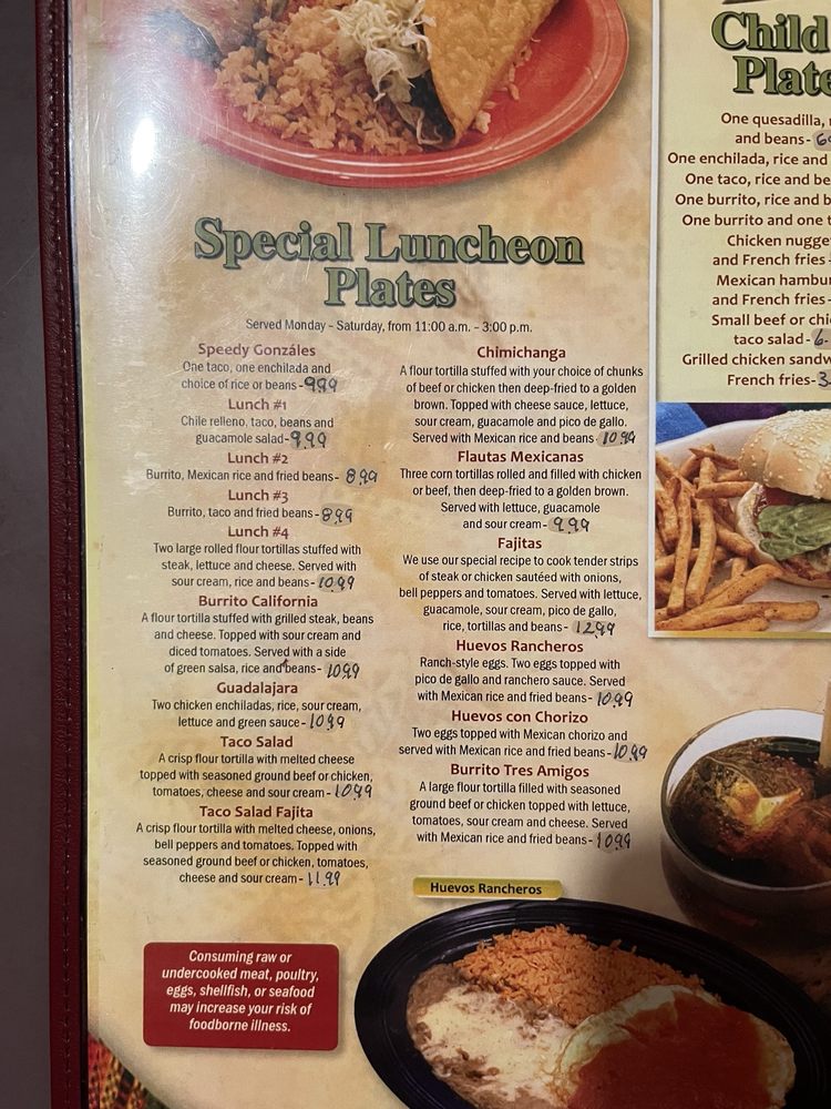 Food from Tres Amigos