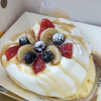 Fluffy Fluffy GO - Fluffy Pancake with berries and banana ! Really delicious' didn't need extra syrup at all. Just perfect as is! - Pancakes Near Me - Jersey City, New Jersey Fluffy Fluffy GO - Fluffy Pancake with berries and banana ! Really delicious' didn't need extra syrup at all. Just perfect as is! - Pancakes Near Me - Jersey City, New Jersey