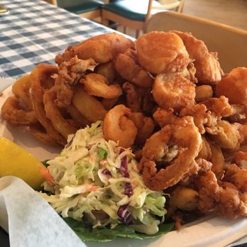 Brown's Clam Shanty - Admirals catch! Delicious coleslaw, not too mayonnaise-y - Seafood Near Me - Wells, Maine