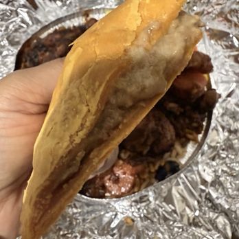 One Love Cafe - Cheesy Beef Patty - Caribbean Near Me - Phoenix, Arizona