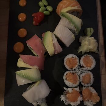 Rice N Roll Bistro - Rainbow Roll and Salmon Roll - Sushi Bars Near Me - Milwaukee, Wisconsin Rice N Roll Bistro - Rainbow Roll and Salmon Roll - Sushi Bars Near Me - Milwaukee, Wisconsin