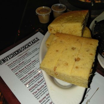 Butcher Bar - Legit corn bread with a side of honey butter - Barbeque Near Me - Astoria, New York