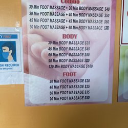 Palm Massage - Prices as of March 2023 * fyi they'll tell you what you have to tip after your service