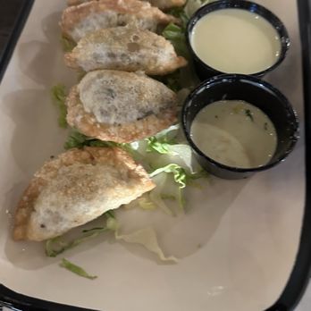 Hooked On Jupiter - Spinach and mushrooms pot stickers - Seafood Near Me - Jupiter, Florida