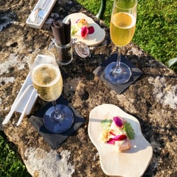 Grappe d'Or, Auberge de la - Mise en bouche au jardin