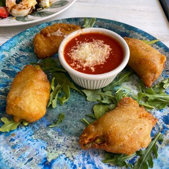 Locanda Amalfi - Stuffed Zucchini Flowers w/marinara - Italian Near Me - Pleasanton, California Locanda Amalfi - Stuffed Zucchini Flowers w/marinara - Italian Near Me - Pleasanton, California