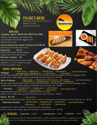 Menu photo 1 Palma's Fort Walton Beach, FL Menu photo 1 Palma's Fort Walton Beach, FL