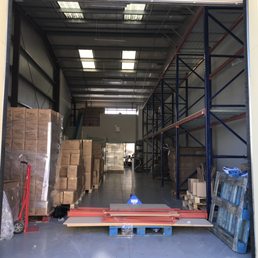 Added the entire wall of pallet shelving on the right hand side, and the rows of shelving in the back of the warehouse Added the entire wall of pallet shelving on the right hand side, and the rows of shelving in the back of the warehouse