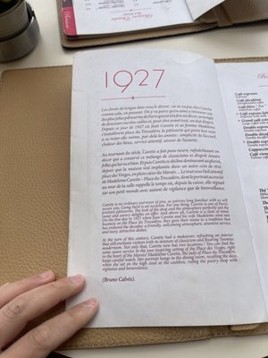 Menu photo 7 Carette Paris, 75 Menu photo 7 Carette Paris, 75