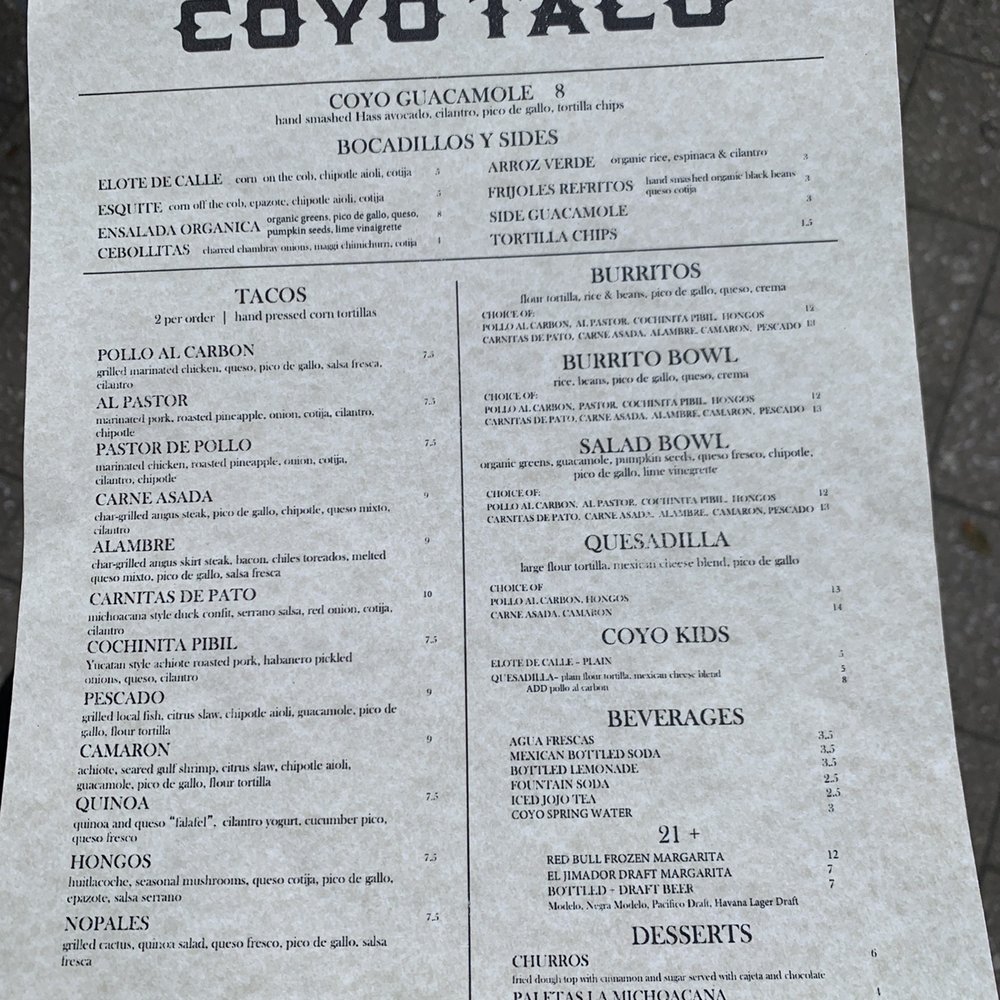 Coyo Taco - COYO Taco, Wynwood FL. - Mexican Near Me - Miami, Florida Coyo Taco - COYO Taco, Wynwood FL. - Mexican Near Me - Miami, Florida