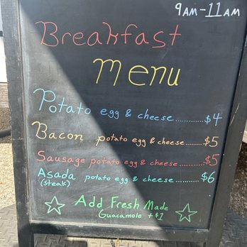 The Killer Taco - Breakfast menu (Aug. 2026) - Food Trucks Near Me - Georgetown, Texas