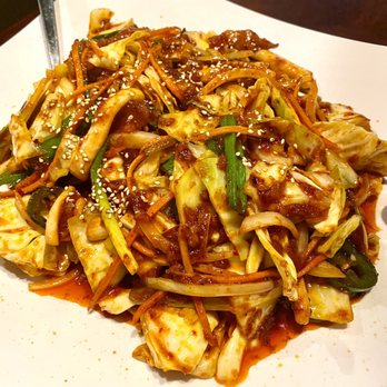One Korean Restaurant - Spicy SS4. Spicy Stir Fried Calamari and Pork Belly with Vegetables Seafood Special - Korean Near Me - Beaverton, Oregon One Korean Restaurant - Spicy SS4. Spicy Stir Fried Calamari and Pork Belly with Vegetables Seafood Special - Korean Near Me - Beaverton, Oregon