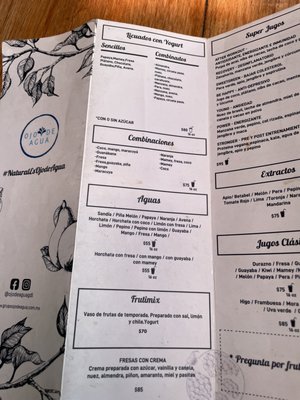 Menu photo 5 Ojo de Agua Guadalajara, JAL Menu photo 5 Ojo de Agua Guadalajara, JAL