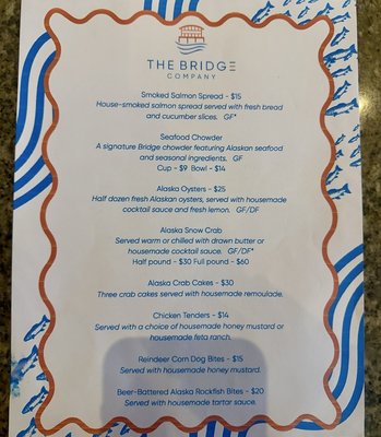 Menu photo 2 Bridge Seafood Anchorage, AK Menu photo 2 Bridge Seafood Anchorage, AK