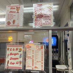 C & D Burger Shoppe - Menu