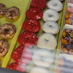 Midtown Donuts - Red Velvet donut Vanilla Icing Red Velvet Cake