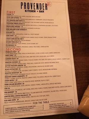 Menu photo 8 Provender Kitchen + Bar Ellsworth, ME