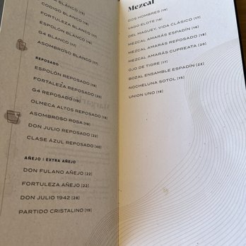 Paseo - Menu - September 2024 - Mexican Near Me - Anaheim, California