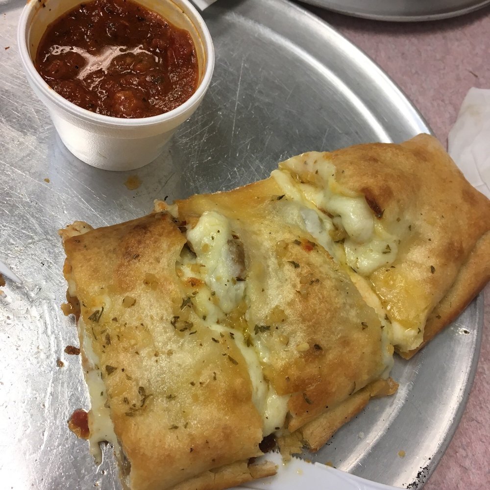 Devil's NY Pizzeria & Restaurant - Meatball Stromboli (half eaten--I couldn't wait to take the pic first) - Pizza Near Me - Durham, North Carolina