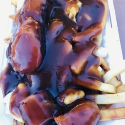 European poutine: everything with bratwurst.