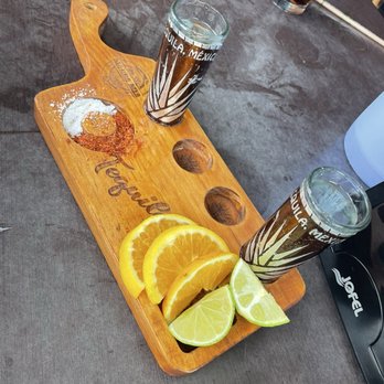 Marea Mía - Tequila shots - Seafood Near Me - Rosarito, BCN