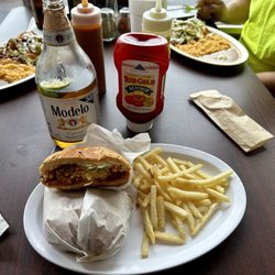 Tacos La Tia - Torta with pastor.