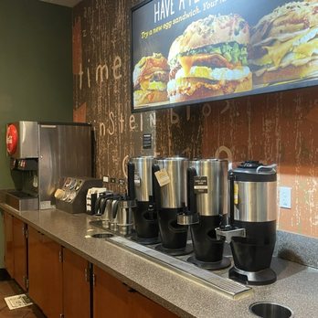 Einstein Bros. Bagels - The self serve coffee station - Bagels Near Me - Los Angeles, California