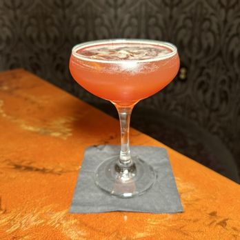 Edge Restaurant - "Broad Street Manhattan" (straight bourbon, amaretto, lemon juice, black cherry puree, cherry bitters) - New American Near Me - Bethlehem, Pennsylvania