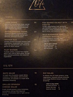 Menu photo 1 Olé Tapas Bar Solon, OH