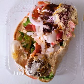 Carytown Gyro - Disheveled, delicious falafel sandwich - Halal Near Me - Richmond, Virginia